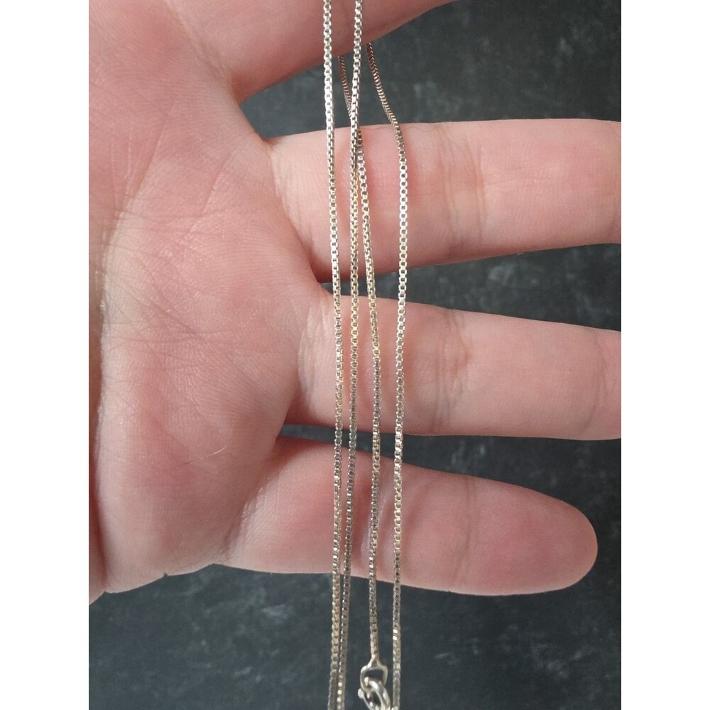 Italian 925 Sterling Silver Chain Necklace Vintage READ Description